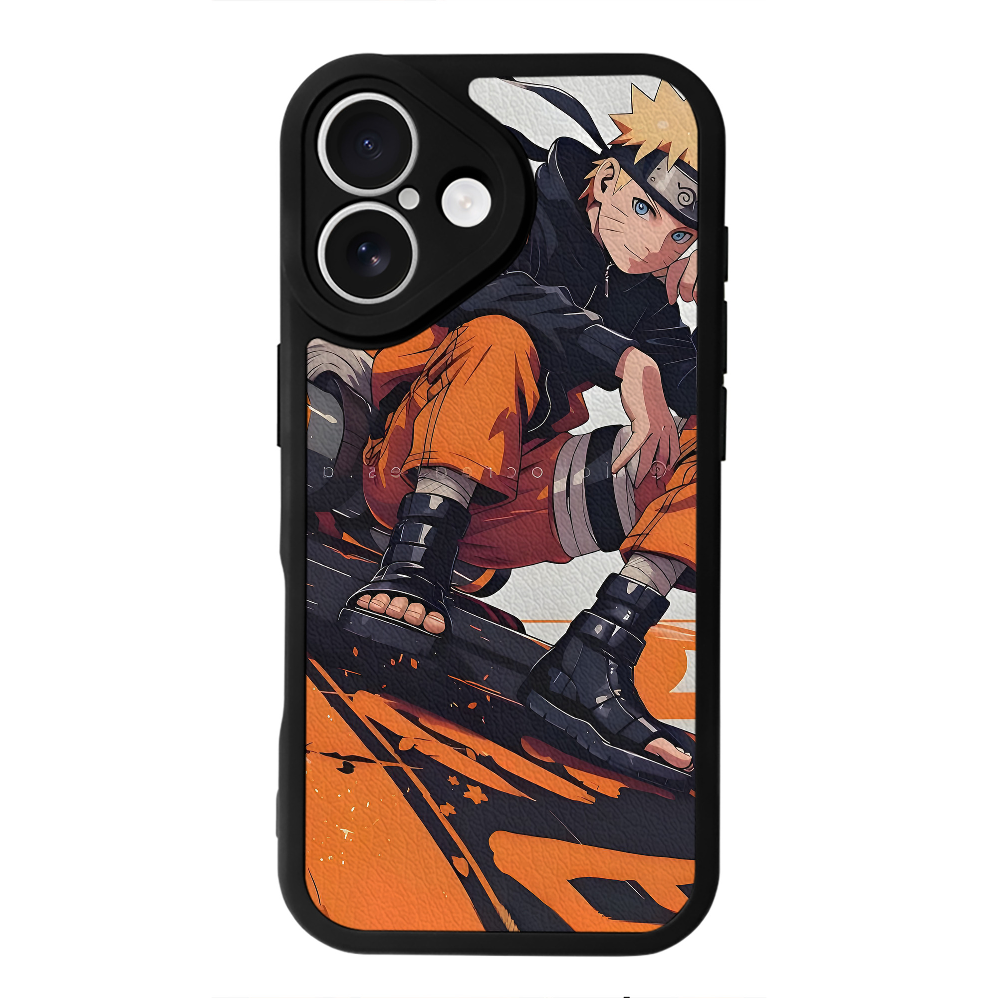 （画像用） NARUTO -ナルト- NARUTO -ナルト- 疾風伝 【iPhone 16シリーズ対応】シリコンスマホケース（レザー調） 材質：シリコン